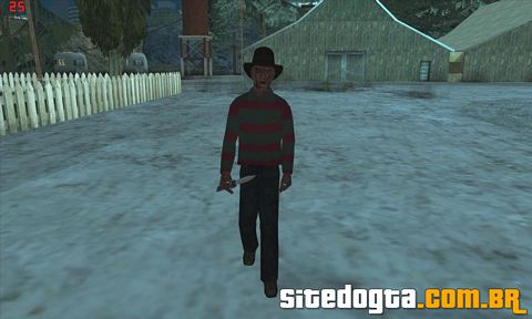 Mod do Freddy Krueger para GTA San Andreas